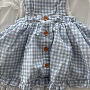 SweetHoney Blue Gingham Kids Dress